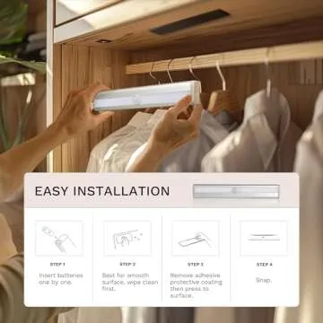 Lexall 6 Pack LED Motion Sensor Lights for Homes