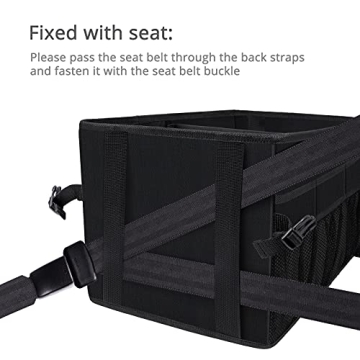 Car Organizer- Car Seat Organizer for Front Seat Back Seat Between Seats, Car Storage Organizer for Kids Adults with Multi-Pockets-Car Organizers and Storage with Adjustable Dividers& Tissue Pocket