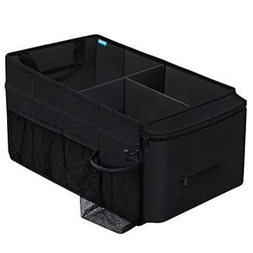 Car Organizer- Car Seat Organizer for Front Seat Back Seat Between Seats, Car Storage Organizer for Kids Adults with Multi-Pockets-Car Organizers and Storage with Adjustable Dividers& Tissue Pocket