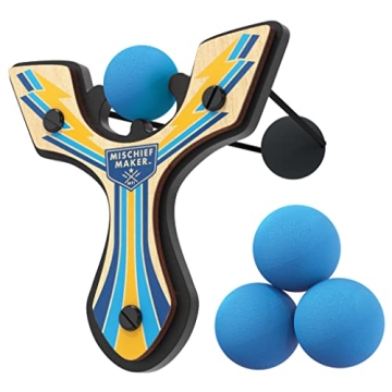 Mighty Fun! Mischief Maker® Wooden Slingshot - Perfect for Kids' Outdoor Adventures!