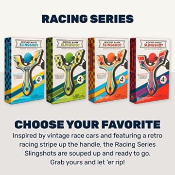 Mighty Fun Mischief Maker Wooden Slingshot for Kids