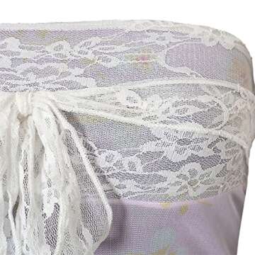 Women Lace Strapless Tube Tops Sleeveless Low Cut Crop Top Backless Bodycon Elastic Push Up Vest Tops Y2k Streewear (Lace Printed,Small)