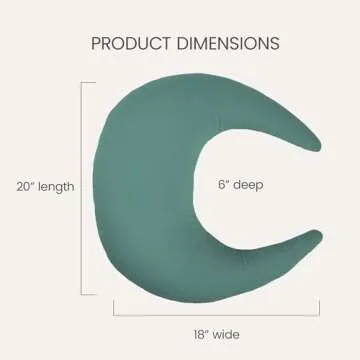 snuggle me Organic Nursing Pillow | Bottle & Breastfeeding Pillow with Organic Cotton Cover & Fiberfill, Machine Washable Feeding Pillow, Newborn Essentials Must Haves (Moss)