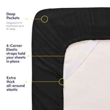 1500 Supreme Collection Queen Sheet Set - Black