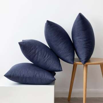 Decorative Waterproof Pillow Covers for Outdoor Comfort