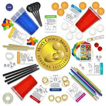 Funwares Minute of Fun Game - Minute to Win It Games for Everyone, 237 Challenges, 2-12 Players!