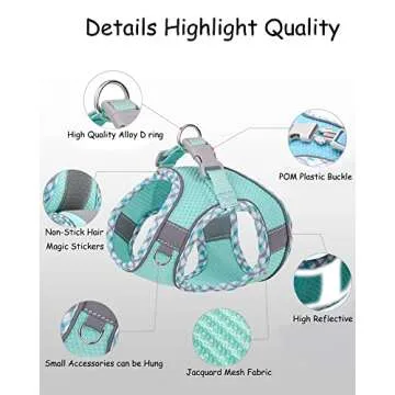 Petank Dog Harness for Small Medium Dogs Easy Walk