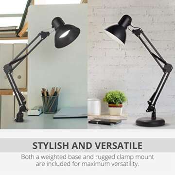 Newhouse Wright Architectural Black Desk Lamp for Stylish Lighting