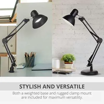 Newhouse Wright Architectural Black Desk Lamp for Stylish Lighting
