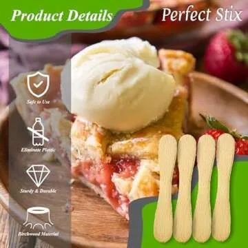 Perfect Stix 3.5" Wooden Taster Spoons - Pack of 1000