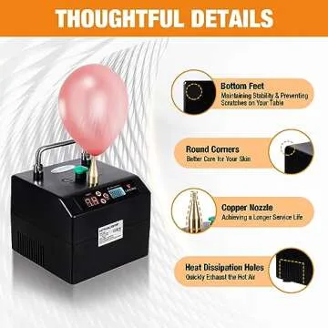 Lagenda Electric Balloon Pump with Timer for Easy Inflating
