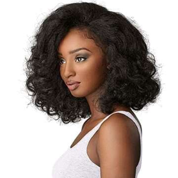 Sensationnel Curls Kinks & CO All Curl Types From 3B-4C Instant Weave 1/2 Half Wig - IW TOP LADY (1B [Off Black])