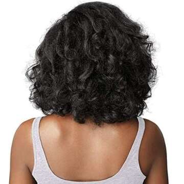 Sensationnel Curls Kinks & CO All Curl Types From 3B-4C Instant Weave 1/2 Half Wig - IW TOP LADY (1B [Off Black])