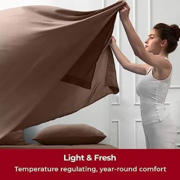 Mellanni California King Sheets Set - 4 PC Luxury Bed Set