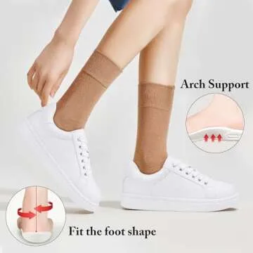 Vepose Women's Comfortable White Walking Sneakers