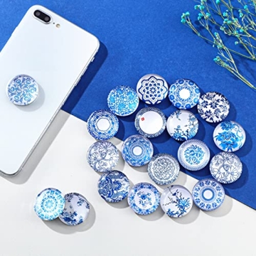 Unique Blue and White Porcelain Magnets Set for Fridge