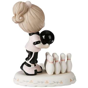 Precious Moments, Growing In Grace, Age 10, Bisque Porcelain Figurine, Brunette Girl, 154037B