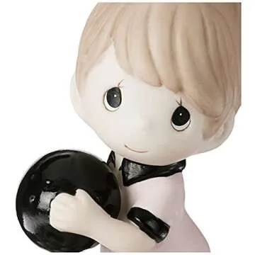 Precious Moments, Growing In Grace, Age 10, Bisque Porcelain Figurine, Brunette Girl, 154037B