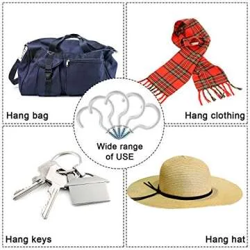 EBOOT 2 Inch Ceiling Hooks - 10 Durable White Cup Holders