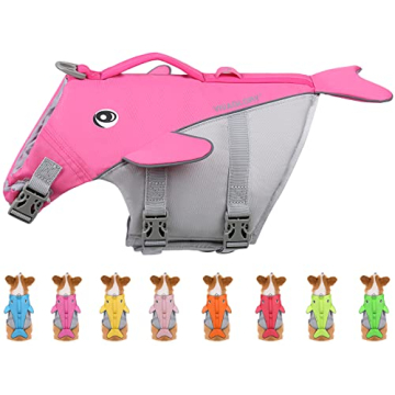 VIVAGLORY Whale-Shape Dog Life Jacket for Safety & Style