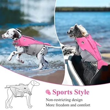 VIVAGLORY Whale-Shape Dog Life Jacket for Safety & Style