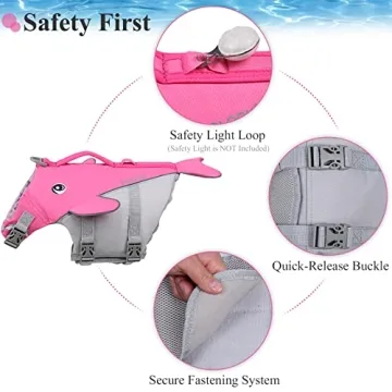 VIVAGLORY Whale-Shape Dog Life Jacket for Safety & Style