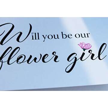 PepperZone Adorable Flower Girl Proposal Card - Shimmer Envelopes