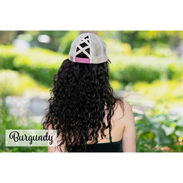 Funky Junque Women's Messy Bun Ponytail Baseball Cap