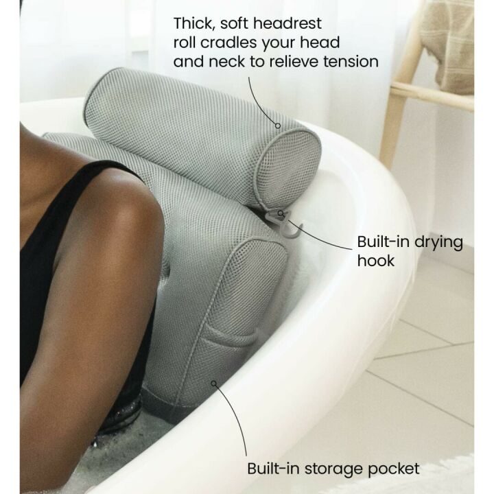 Luxury Bath Pillow for Comfort in Bathtub and Spa