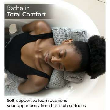 Luxury Bath Pillow for Comfort in Bathtub and Spa