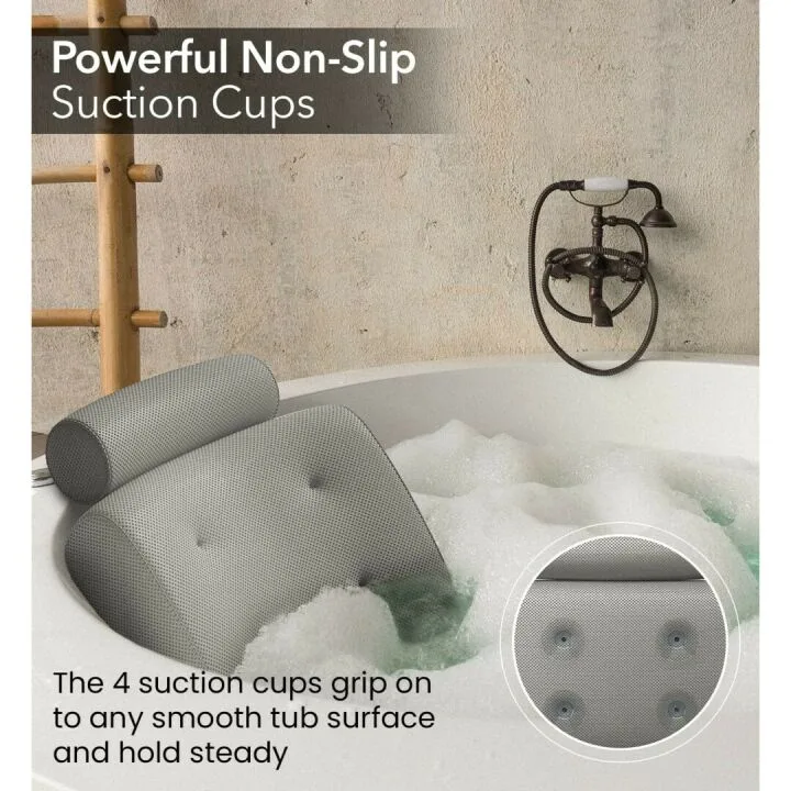 Luxury Bath Pillow for Comfort in Bathtub and Spa
