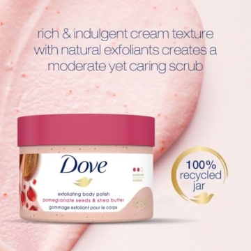 Dove Scrub Pomegranate & Shea Butter Body Polish for Silky Skin