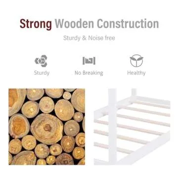 Merax Wood House Bed for Kids - Playful & Durable Design