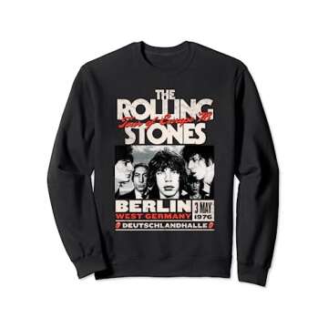 Official Rolling Stones Berlin 76 Sweatshirt - Premium Quality
