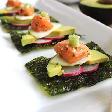 SeaSnax Organic Roasted Seaweed Snack, Onion, 0.18 Ounce (Pack of 6)