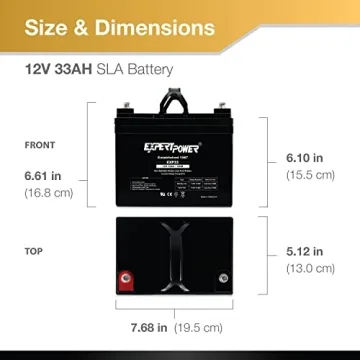 ExpertPower 12v 33ah Deep Cycle Battery for Reliable Power