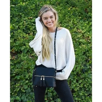 SG SUGU Lunar Lightweight Vegan Leather Crossbody Bag