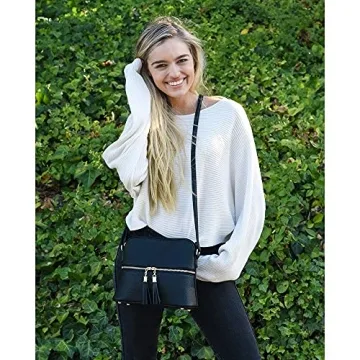 SG SUGU Lunar Lightweight Vegan Leather Crossbody Bag