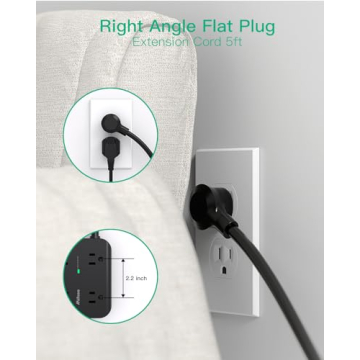 Power Strip Surge Protector with 8 Outlets & USB Ports