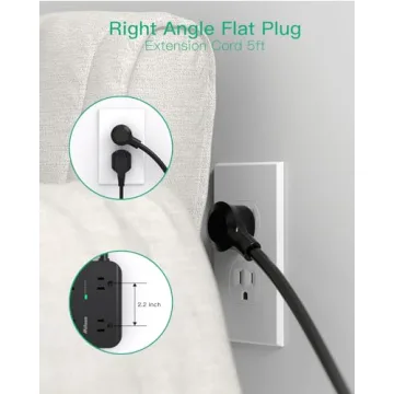 Power Strip Surge Protector with 8 Outlets & USB Ports