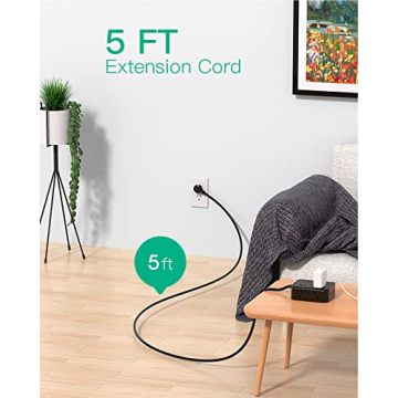 Power Strip Surge Protector with 8 Outlets & USB Ports