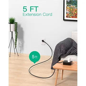 Power Strip Surge Protector with 8 Outlets & USB Ports