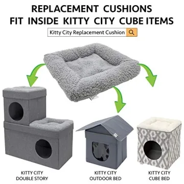 Comfy Kitty City Cat Bed for All Seasons | Easy Care
