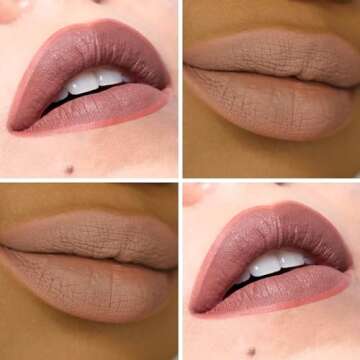 The Lip Bar | Straight Line Lip Liner | Vegan & Cruelty Free | Straight Lovin' - Mid Tone Taupe