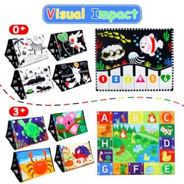 KUANGO Tummy Time Toys for Infant Brain Development