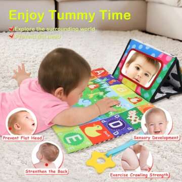 KUANGO Tummy Time Toys for Infant Brain Development