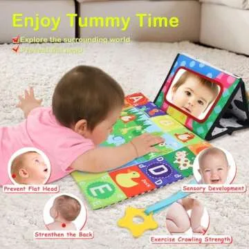 KUANGO Tummy Time Toys for Infant Brain Development