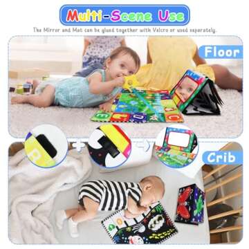 KUANGO Tummy Time Toys for Infant Brain Development