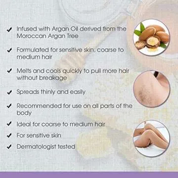 Satin Smooth Honey Hair Removal Wax with Argan Oil 14oz