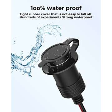 Motorcycle USB Charger, Dual USB Port Water Proof Motorcycle Phone Charger for Honda CRF300L CRF250L 2017-2022, USB Motorcycle Charger for Phone, Tablet, GPS